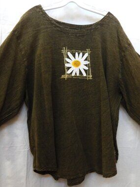 Laurie Jo Designs Green Daisy Top - 3X
